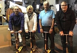 We gave 107 scooters to Abuse Hurts, a charity drive in conjunction with Q107, hence the 107 scooters